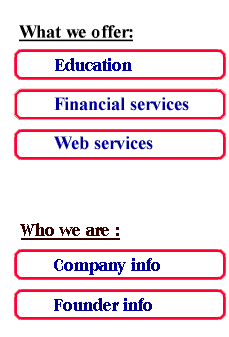 FinGroup clickable menu