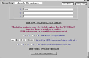 exam delivery options