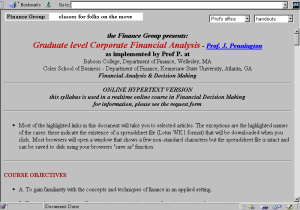 course syllabus
